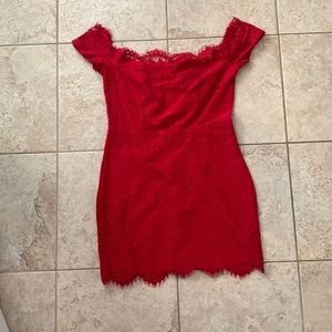 TOBI- red lace dress